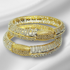 Hs 4840 Double Gold plated Bangles pair